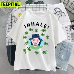 Chibi Inhale Johnny Depp Green Weed Unisex T-Shirt