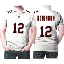 Chicago Bears Allen Robinson #12 Great Player Nfl American Football Team Custom Game White 3d Designed Allover Gift For Bears Fans Polo Shirt