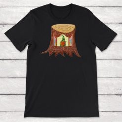 Christmas Gnome Tree Stump Unisex T-Shirt