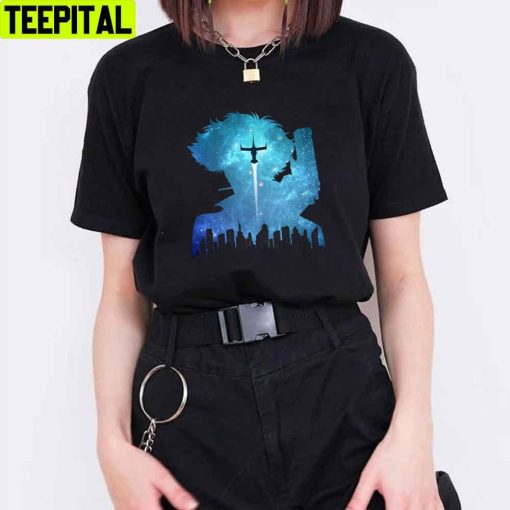 City In Galasy Space Cowboy Chiffon Top Unisex T-Shirt