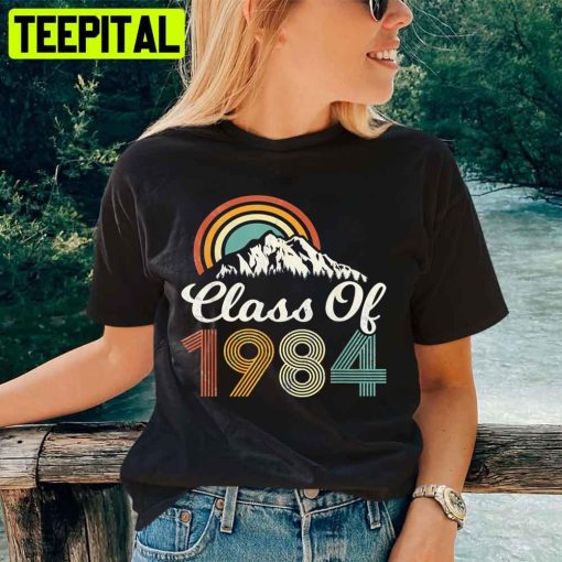 Class Of 1984 Vintage Rainbow Unisex T-Shirt