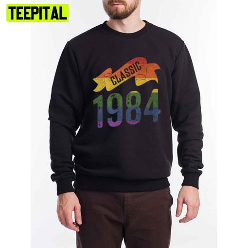 Classic 1984 Rainbow Colors Unisex T-Shirt