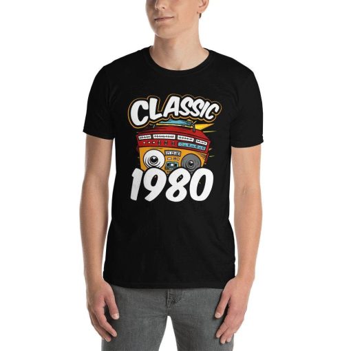 Classic Boombox Radio Cassette Player 1980 80s Music Lover Retro Oldies Gen X Gift T-Shirt