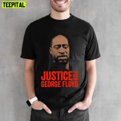 Classic Design Red Text Justice For George Floyd Unisex T-Shirt