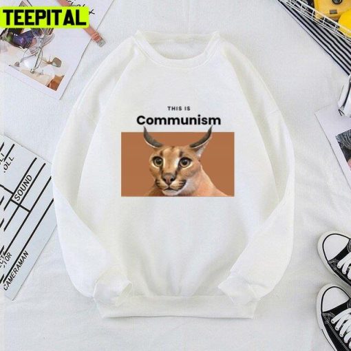 Communism Floppa Funny Meme Design Unisex T-Shirt