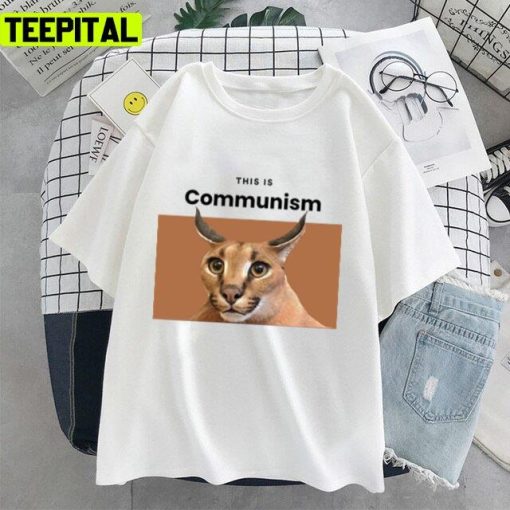 Communism Floppa Funny Meme Design Unisex T-Shirt