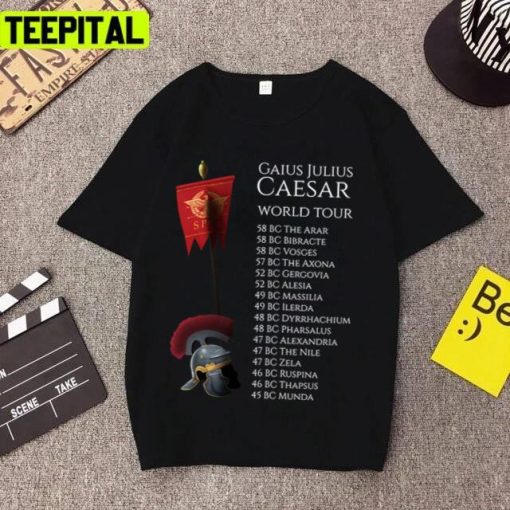 Cool Design Gaius Julius Caesar World Tour Unisex T-Shirt