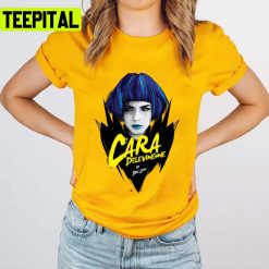 Cool Portrait Of Cara Delevingne Design Unisex T-Shirt