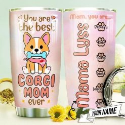 Corgi Mom Ever Personalized Gift For Lover Day Travel Tumbler