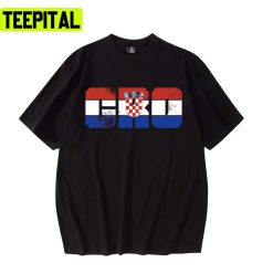 Croatia Serbia Retro Flag Cro Unisex T-Shirt