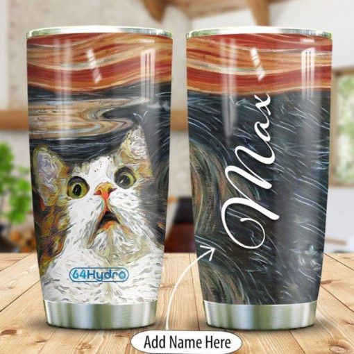 Custom Name Best Cat Lover 2 Gift For Lover Day Travel Tumbler