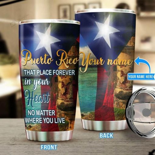 Custom Name El Morro Puerto Rico Gift For Lover Day Travel Tumbler