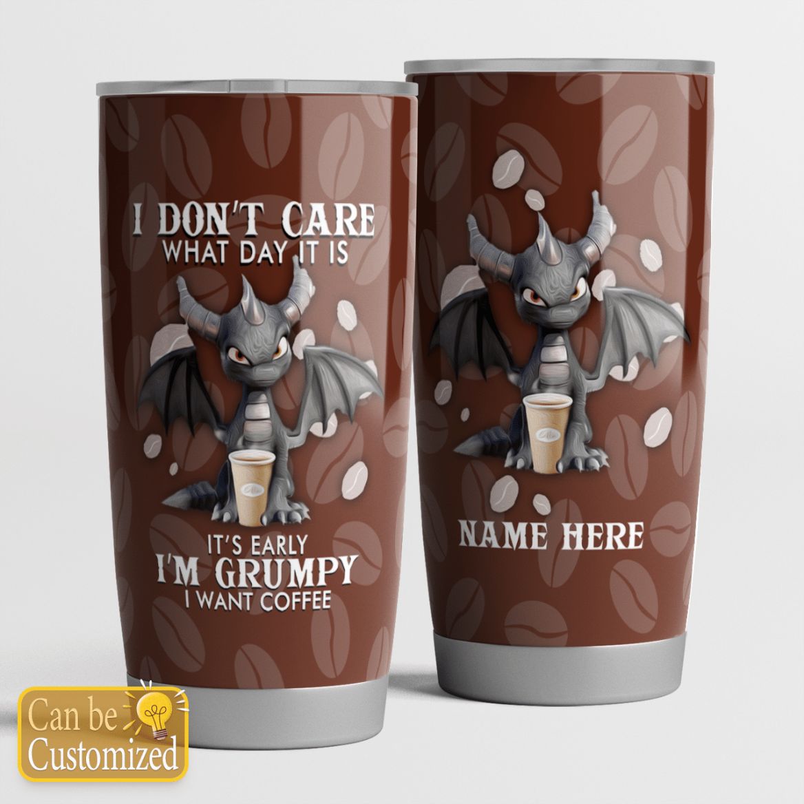 Custom Name I Want Coffee Gift For Lover Travel Tumbler All Over Print