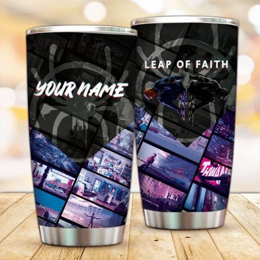 Custom Name Leap Of Faith – Signed Gift For Lover Day Travel Tumbler