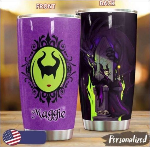 Custom Name Maleficent Maggie Disney Gift For Lover Day Travel Tumbler