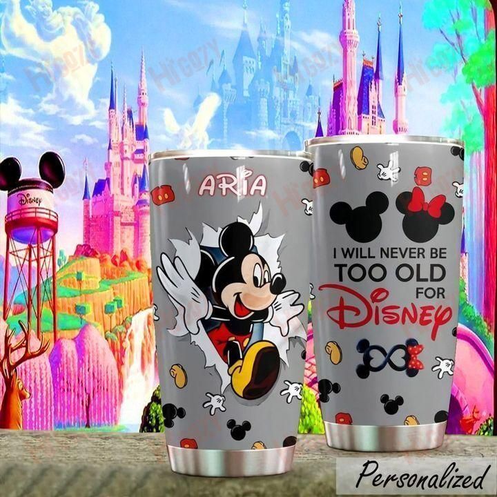 Disney Tumbler - Mickey Mouse and Friends Holiday Stainless Steel Travel  Tumbler