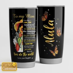 Custom Name To My Mom 2 Gift For Lover Travel Tumbler All Over Print