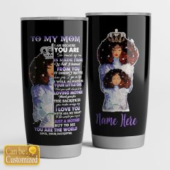 Custom Name To My Mom 4 Gift For Lover Travel Tumbler All Over Print