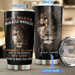 Custom Name Way Maker Miracle Maker Gift For Lover Day Travel Tumbler