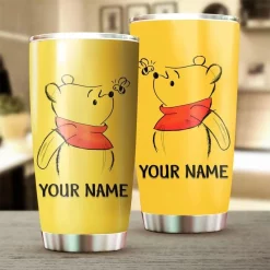 Customized Bear Winnie The Pooh Honey Gift For Lover Day Travel Tumbler