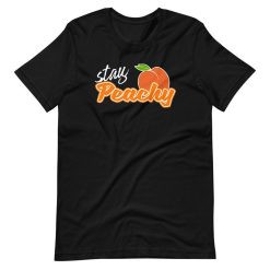 Cute and Stay Peachy Novelty Graphic Tee Unisex T-Shirt