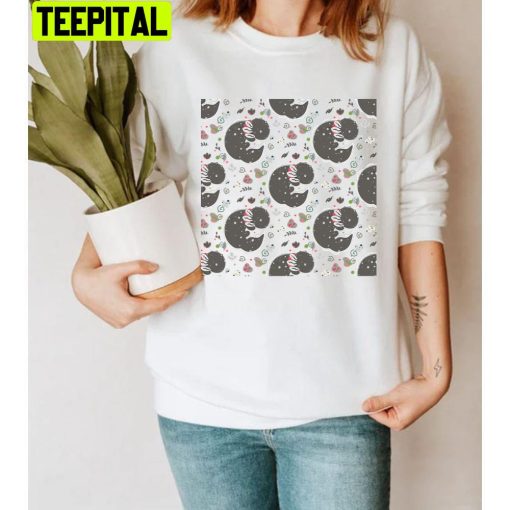 Cute Axolotl Pattern Unisex T-Shirt