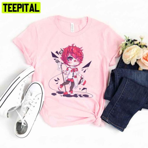 Cute Chibi Vocaloid Fukase With Microphone Unisex T-Shirt