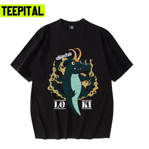 Cute Design Alligator Loki Premium Tom Hiddleston Marvel Unisex T-Shirt