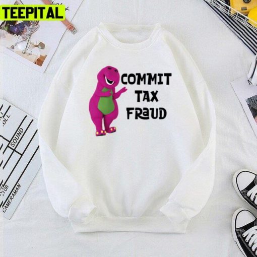 Cute Dinosaur Commit Tax Fraud Unisex T-Shirt