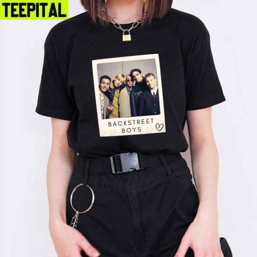 Cute Heart Backstreet Boys Polaroid Photo Unisex T-Shirt