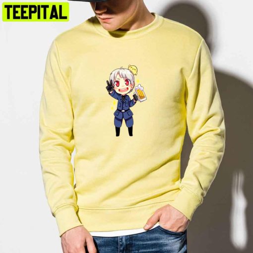 Cute Prussia With Bear Hetalia Unisex T-Shirt