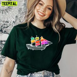 Cute Ship Pride Allyship Happy Pried Month Unisex T-Shirt