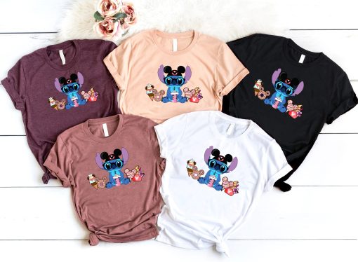 Cute Stitch Snacks Disney Unisex T-Shirt