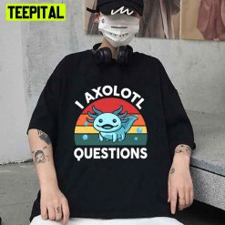 Cute Vintage Axolotl Questions Unisex T-Shirt