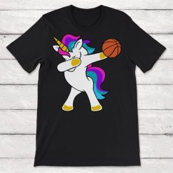 Dabbing Unicorn Basketball Unisex T-Shirt