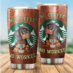 Dachshund No Coffee Gift For Lover Travel Tumbler All Over Print