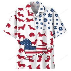 Dachshund Of America Hawaiian Shirt HA33