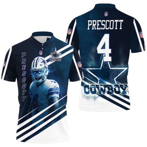 Dak Prescott 4 Dallas Cowboys 3d Polo Shirt All Over Print Shirt 3d T-shirt