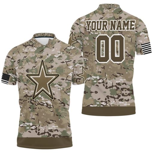 Dallas Cowboys Camouflage Pattern 3d Personalized Polo Shirt  All Over Print Shirt 3d T-shirt