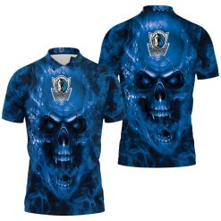 Dallas Mavericks Nba Fans Skull Polo Shirt All Over Print Shirt 3d T-shirt