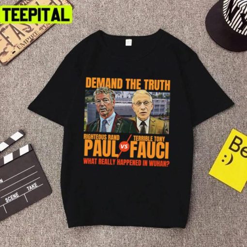 Demand The Truth Rand Paul Vs Fauci Antifauci Fire Fauci Boxing Design Unisex T-Shirt