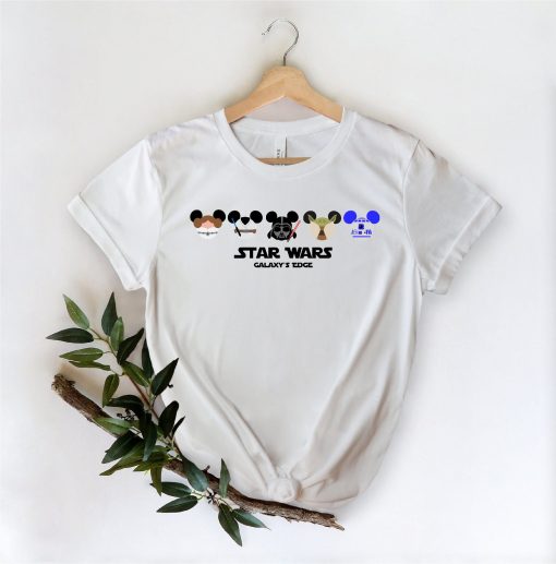 Disney Princess Leia Baby Yoda Luke Skywalker Darth Vader Unisex T-Shirt