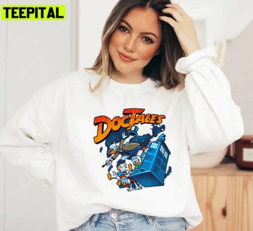 Doctales Parody Funny Doctor Who Design Graphic Unisex Sweatshirt