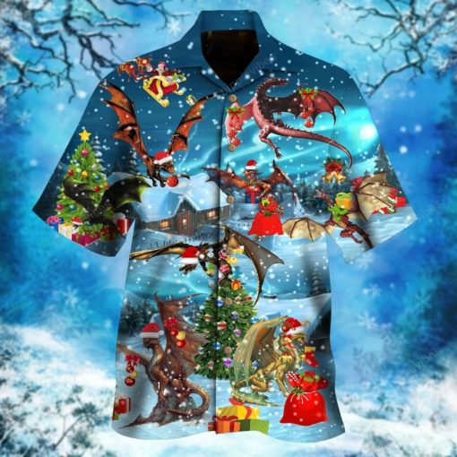 Dragon Family Reunion Christmas Hawaiian Shirt HA33