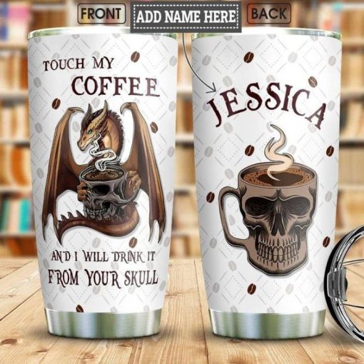 Dragon Skull Coffee Personalized Gift For Lover Day Travel Tumbler