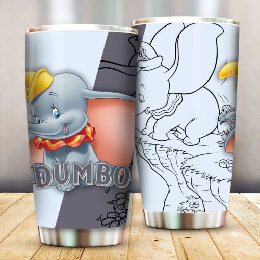 Dumbo Adorable Big Ears Elephant Gift For Lovers Travel Tumbler