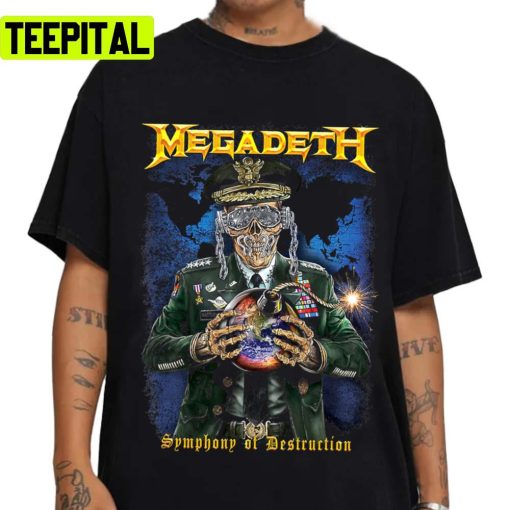 Earth Bomb Art Design Megadeth Music Band Unisex T-Shirt