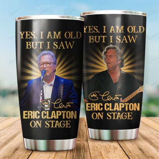 Eric Clapton On Stage Gift For Lovers Travel Tumbler All Over Print