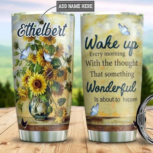 Faith Sunflower Personalized 23 Gift For Lover Day Travel Tumbler