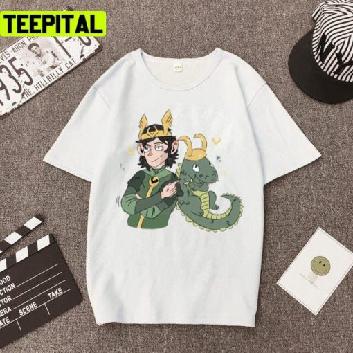 Fan Art Of Croki And Loki Tom Hiddleston Marvel Unisex T-Shirt